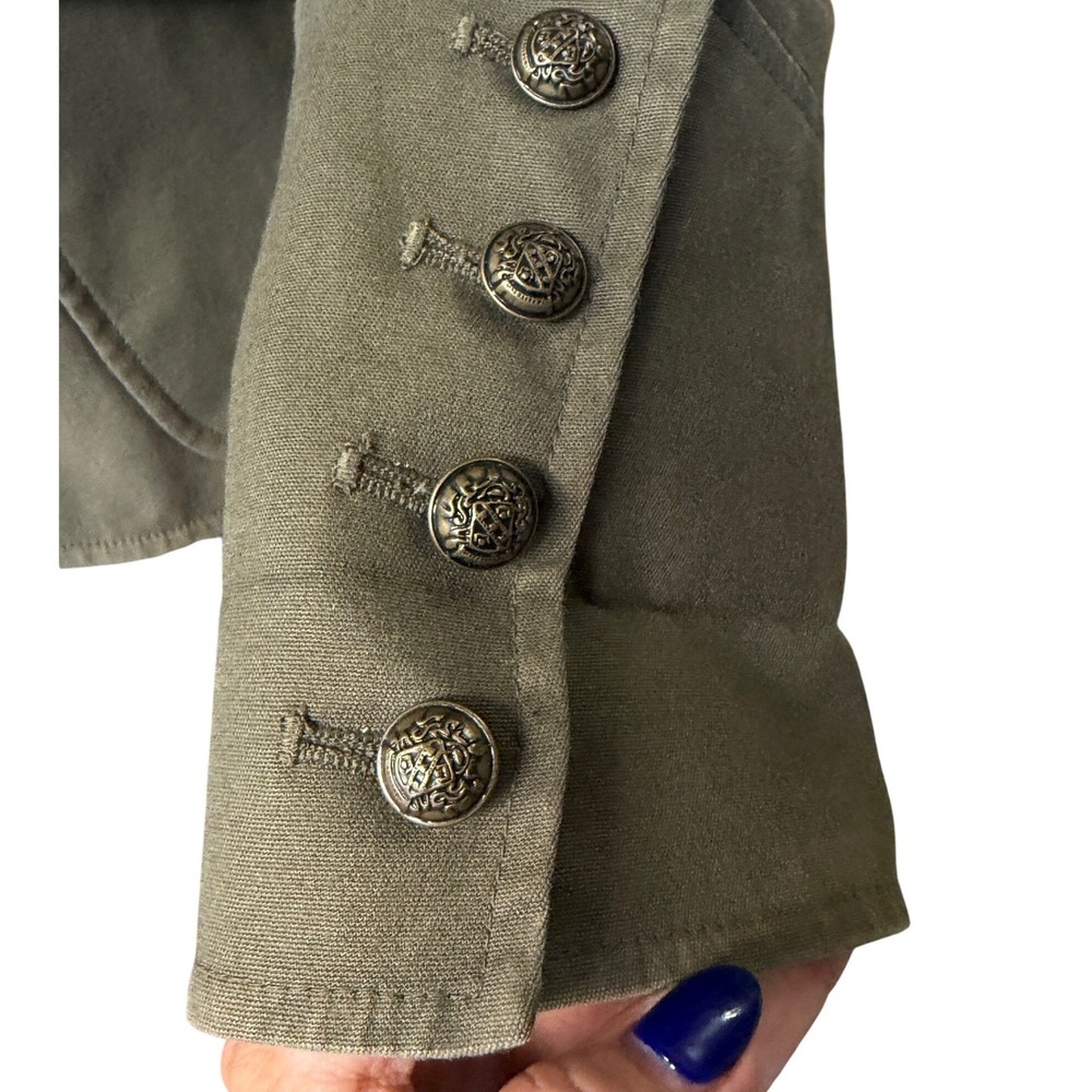 Apostrophe Military Band Officer Parade Jacket Gold Crest Buttons Indie 12 - Picture 4 of 15